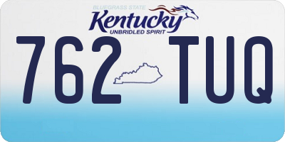 KY license plate 762TUQ