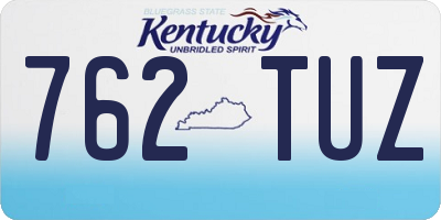 KY license plate 762TUZ