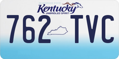 KY license plate 762TVC