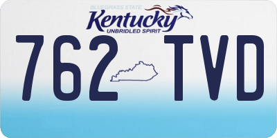 KY license plate 762TVD