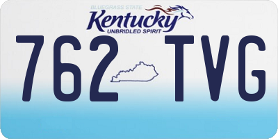 KY license plate 762TVG