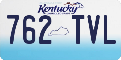 KY license plate 762TVL