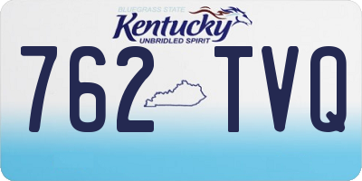 KY license plate 762TVQ