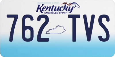 KY license plate 762TVS