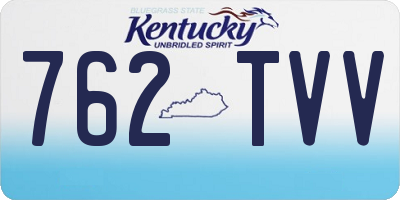 KY license plate 762TVV