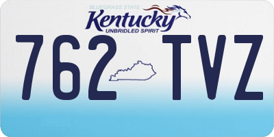 KY license plate 762TVZ