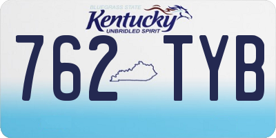 KY license plate 762TYB