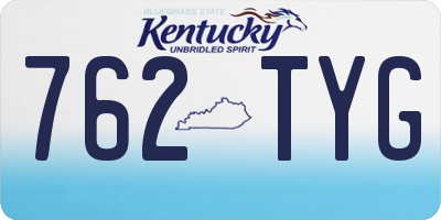 KY license plate 762TYG