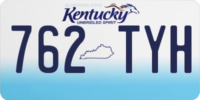 KY license plate 762TYH