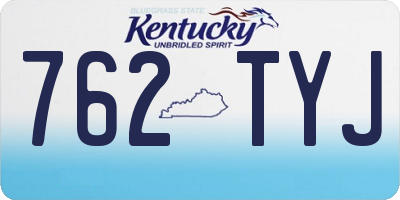 KY license plate 762TYJ