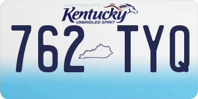 KY license plate 762TYQ