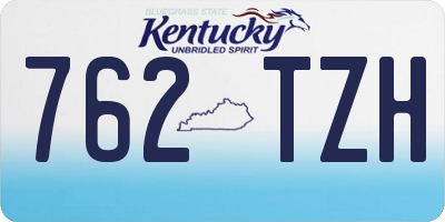 KY license plate 762TZH
