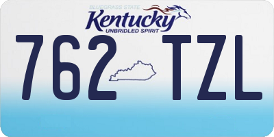 KY license plate 762TZL