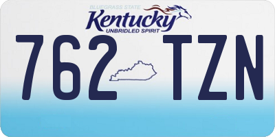 KY license plate 762TZN