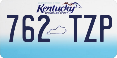KY license plate 762TZP
