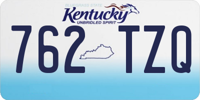 KY license plate 762TZQ