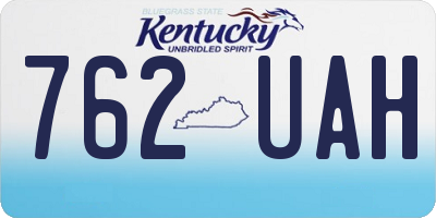 KY license plate 762UAH