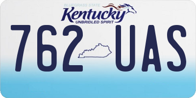 KY license plate 762UAS