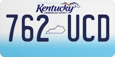 KY license plate 762UCD