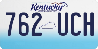 KY license plate 762UCH