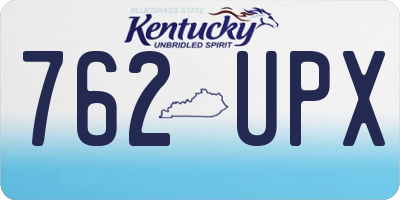 KY license plate 762UPX