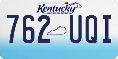 KY license plate 762UQI