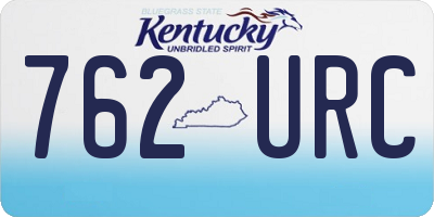 KY license plate 762URC
