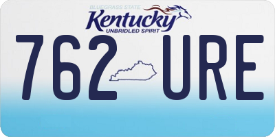 KY license plate 762URE