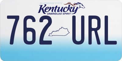 KY license plate 762URL