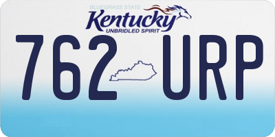 KY license plate 762URP