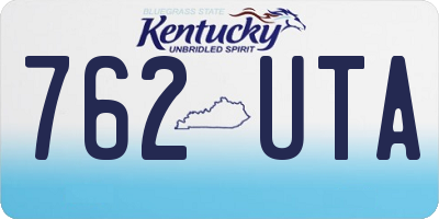 KY license plate 762UTA