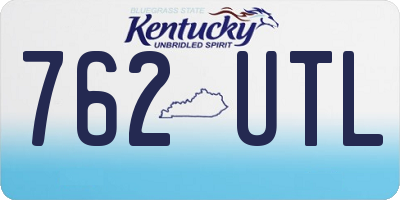 KY license plate 762UTL