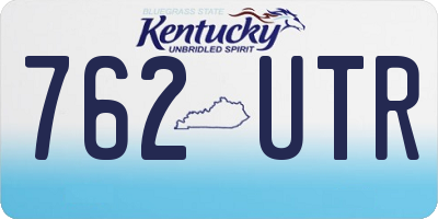 KY license plate 762UTR