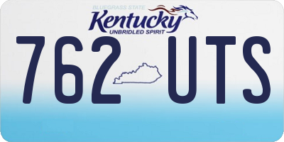 KY license plate 762UTS