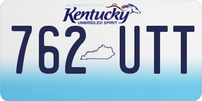 KY license plate 762UTT