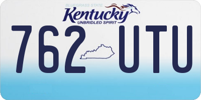 KY license plate 762UTU