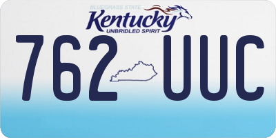 KY license plate 762UUC