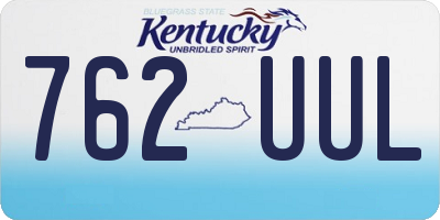 KY license plate 762UUL