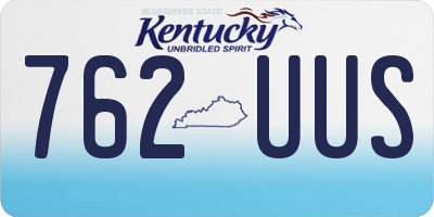 KY license plate 762UUS