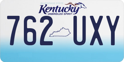 KY license plate 762UXY