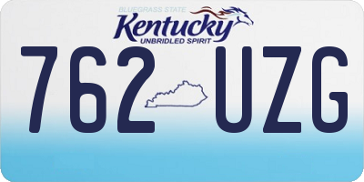 KY license plate 762UZG