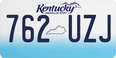 KY license plate 762UZJ
