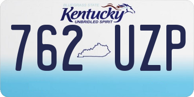 KY license plate 762UZP