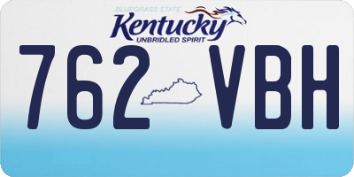 KY license plate 762VBH