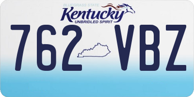 KY license plate 762VBZ