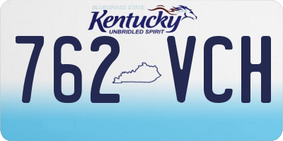 KY license plate 762VCH