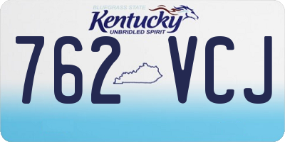 KY license plate 762VCJ