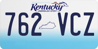 KY license plate 762VCZ