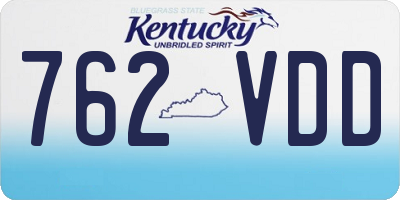 KY license plate 762VDD