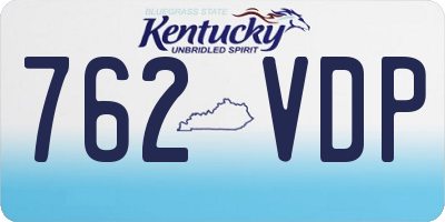 KY license plate 762VDP